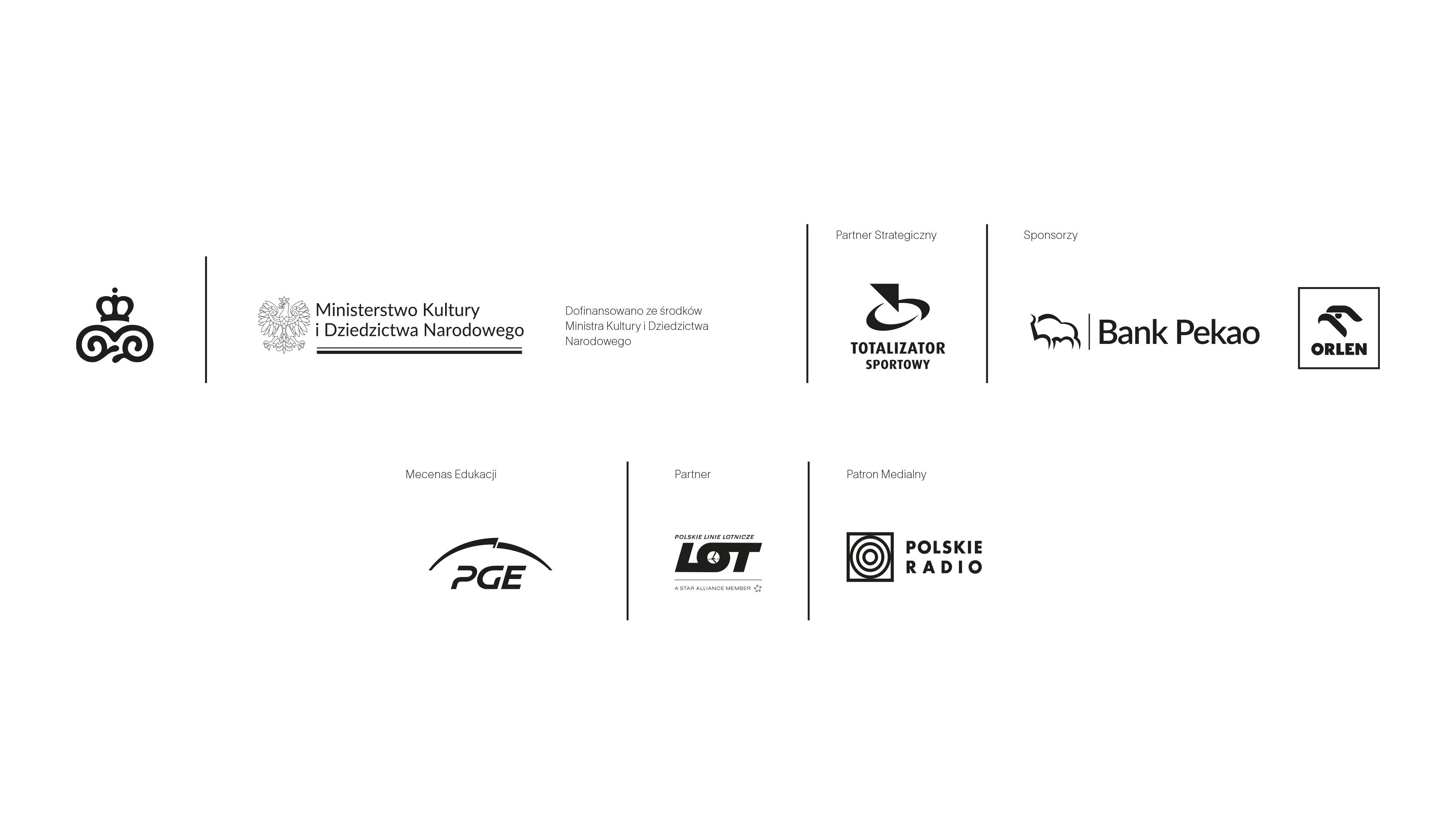 plansza z logotypami sponsorów i partnerów konferencji
